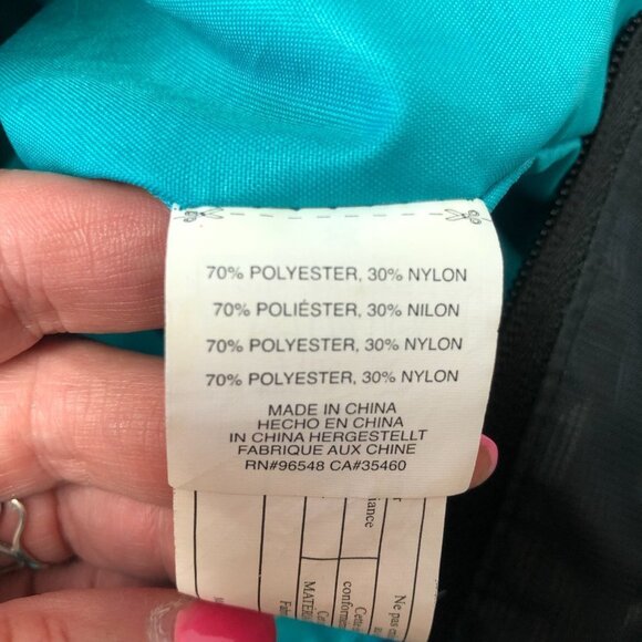 OAKLEY Black & Turquoise Athletic Gym Tote Shoulder Bag - Picture 6 of 16